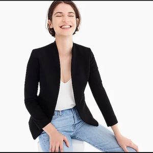 J. Crew black going-out blazer in stretch twill